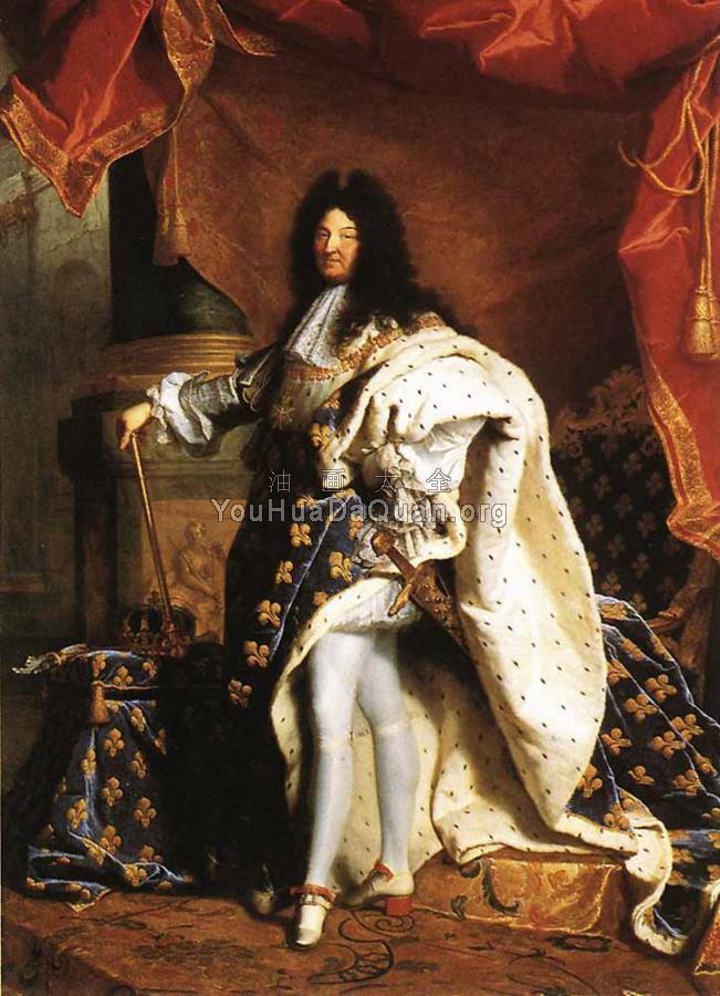 Portrait Of Louis XIV - 亚森特·里乔德